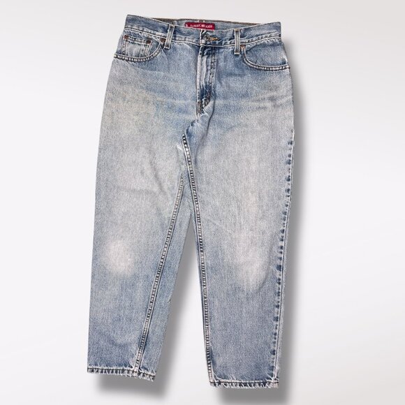 Vintage Levi’s 550 Relaxed Fit Jeans Tapered Leg Denim Light Wash Size 10 Short - Picture 1 of 8